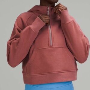 lululemon scuba oversized half-zip hoodie size M/L SPICED CHAI